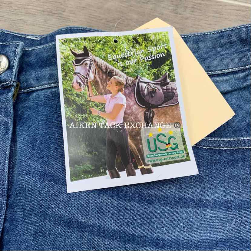 KL Select USG Marina Silicone Full Seat Breeches, Size 28