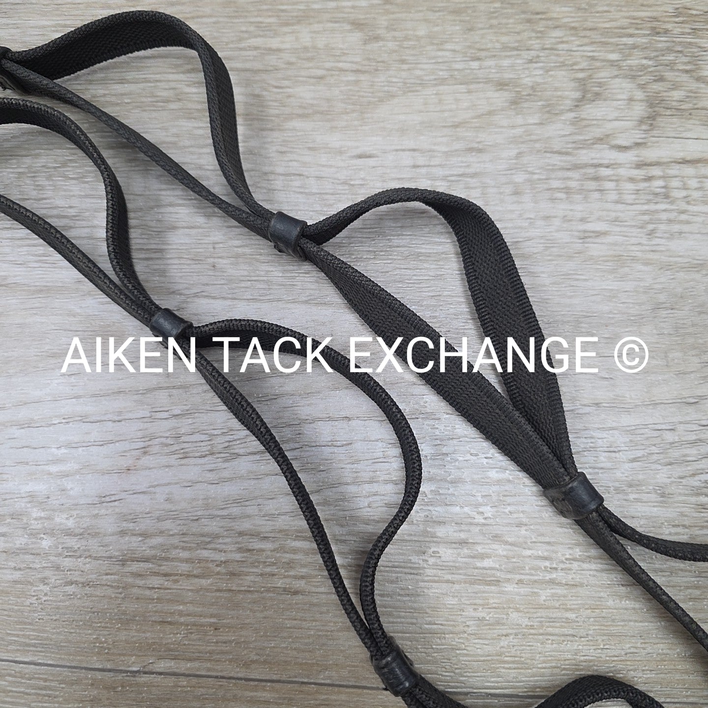 Double Layer Grip Anti-Slip Reins with Hand Loops, Black, 54"