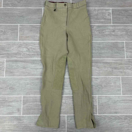 Ovation Women's Knee Patch Breeches, Tan, Size 26 R, Brand New