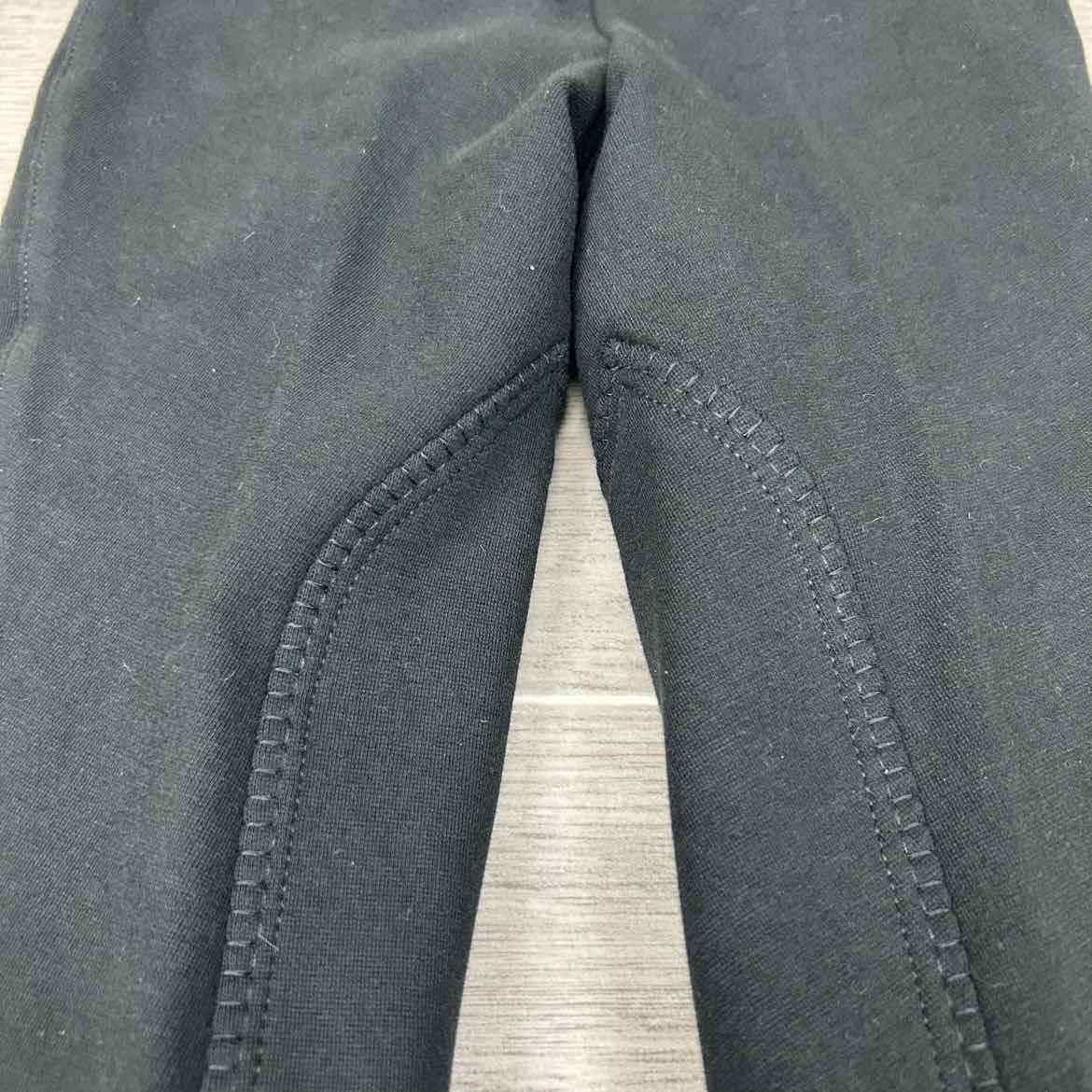 Eqituff Children's Pull On Knee Patch Breeches, Black, Size 4, Brand New