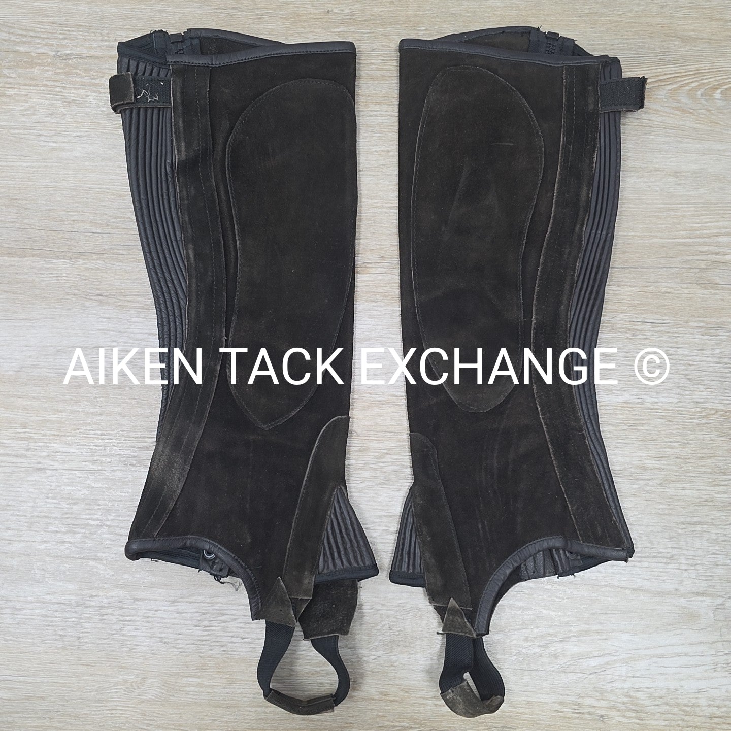 Ovation Suede Half Chaps, Brown, Size Large
