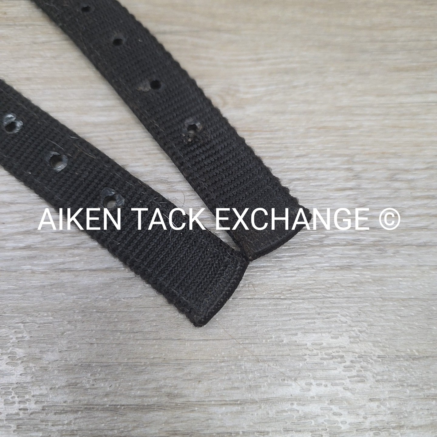 Nylon Stirrup Leathers, Black, 52"