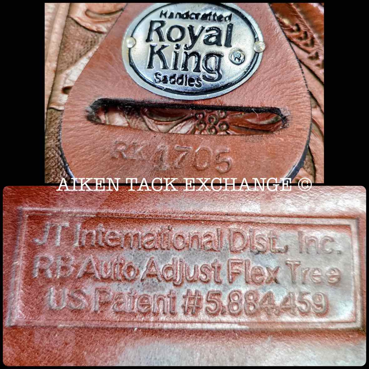 Royal King RK 1705 RB Auto Adjust Flex Tree Western Saddle, 15.5" Seat
