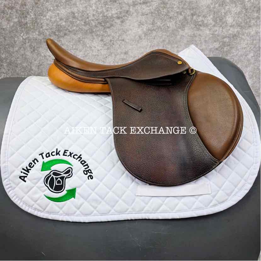**SOLD** Collegiate Ruiz Diaz Close Contact Jump Saddle, 16.5" Seat, Medium Tree, Foam Panels