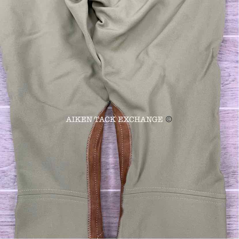Tailored Sportsman Supreme Hunter Side Zip Knee Patch Breeches, Size 24 R