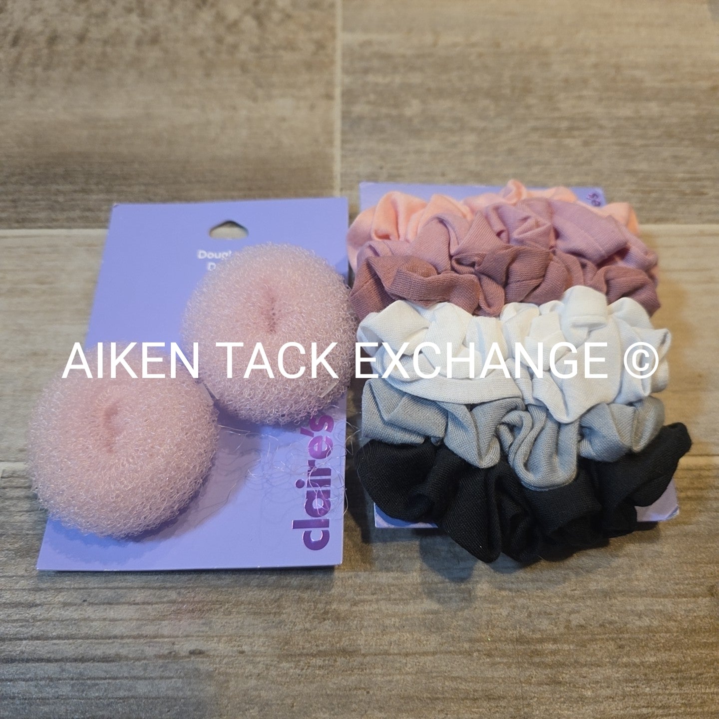 Claire's Hair Bundle - 2 Donuts, 1 Scrunchie Set