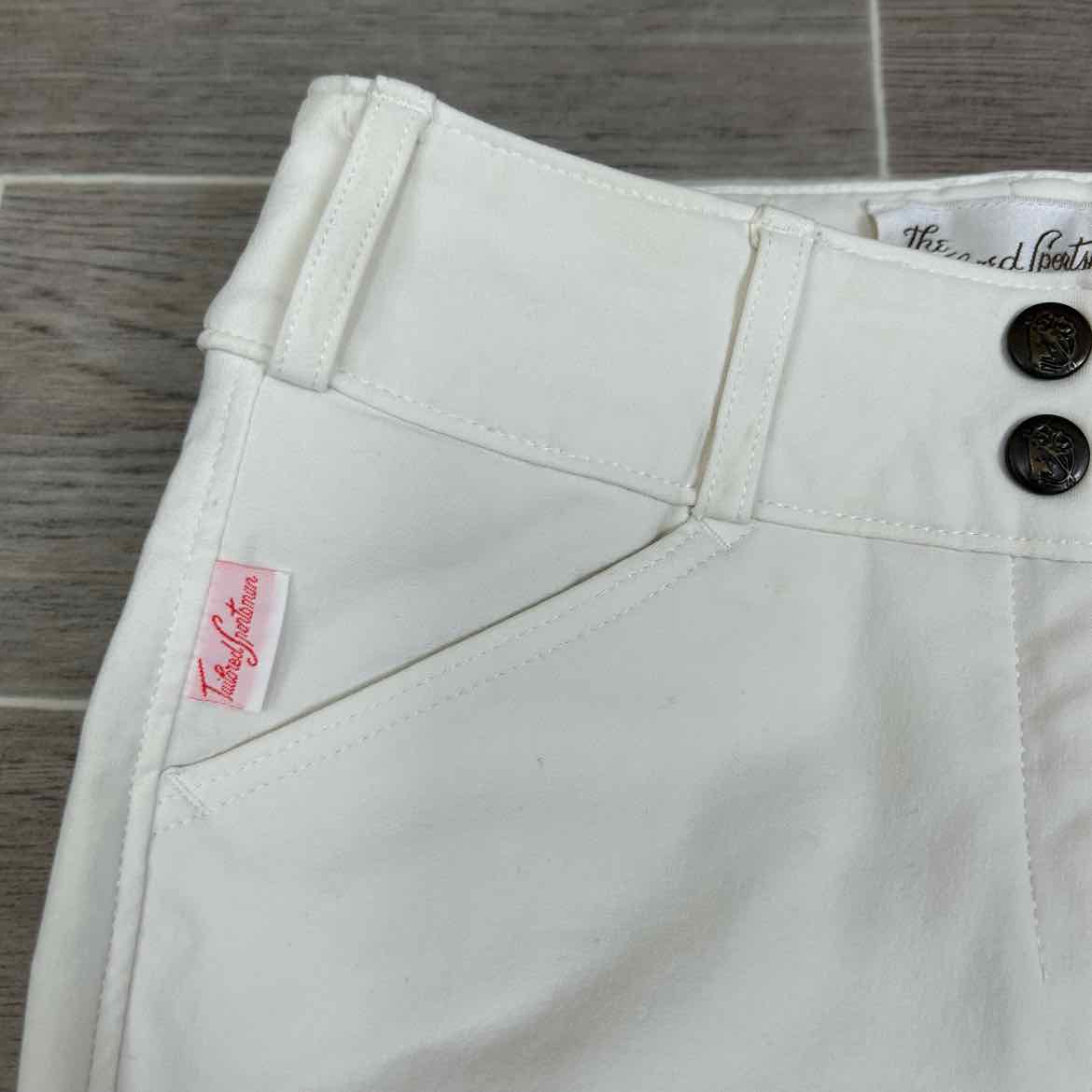 Tailored Sportsman Trophy Hunter Knee Patch Breeches, Size 24