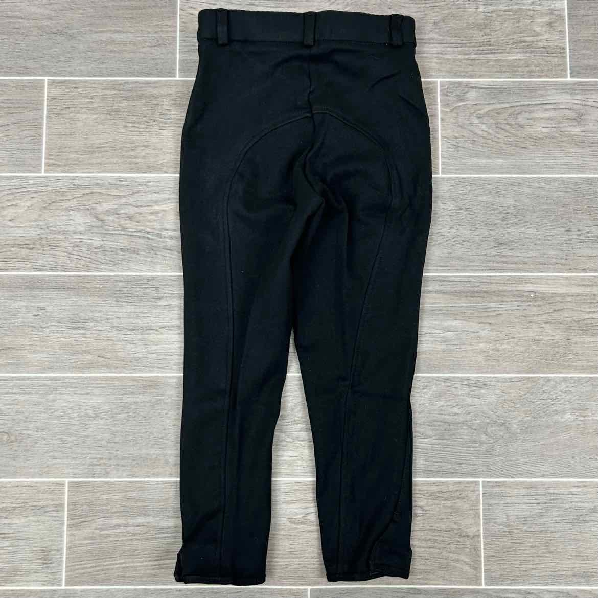 Eqituff Children's Knee Patch Breeches, Black, Size 8, Brand New