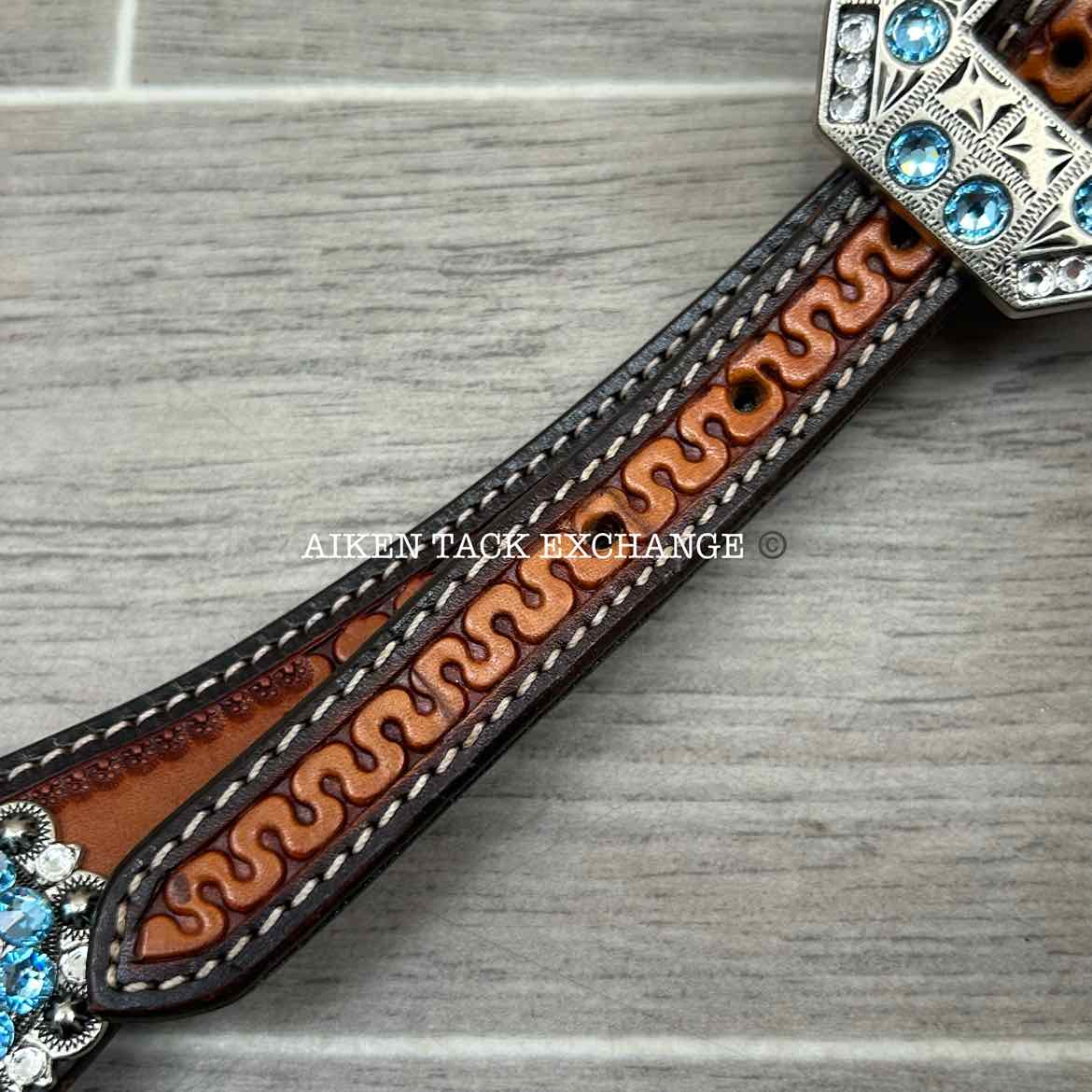 One Ear Western Headstall with Bling