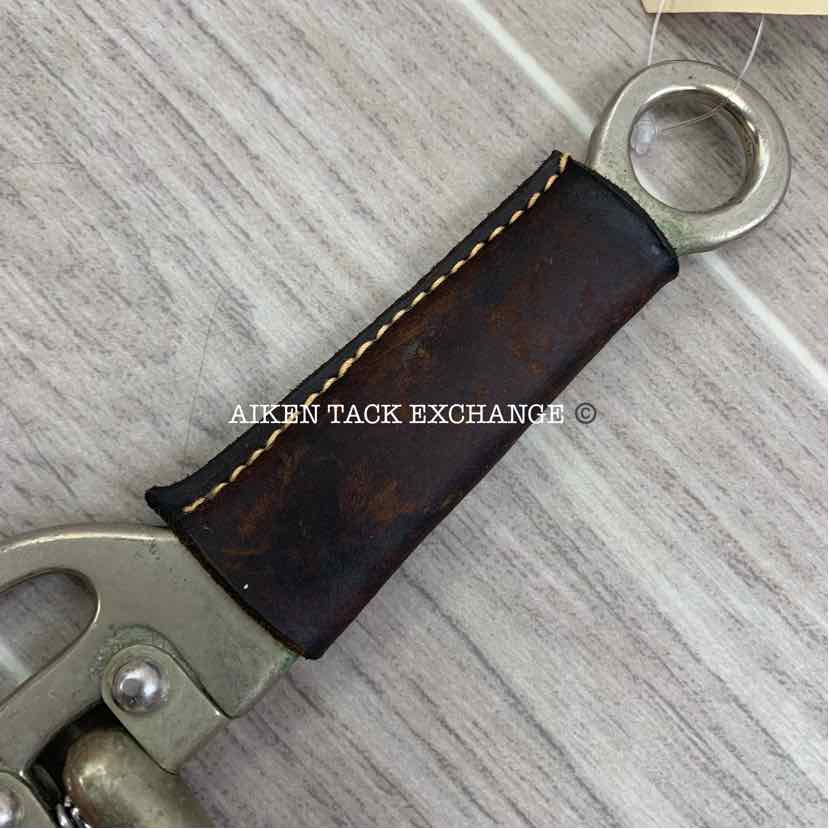 Single Jointed Leather Covered Cheek Long Shank Elevator Bit 5"
