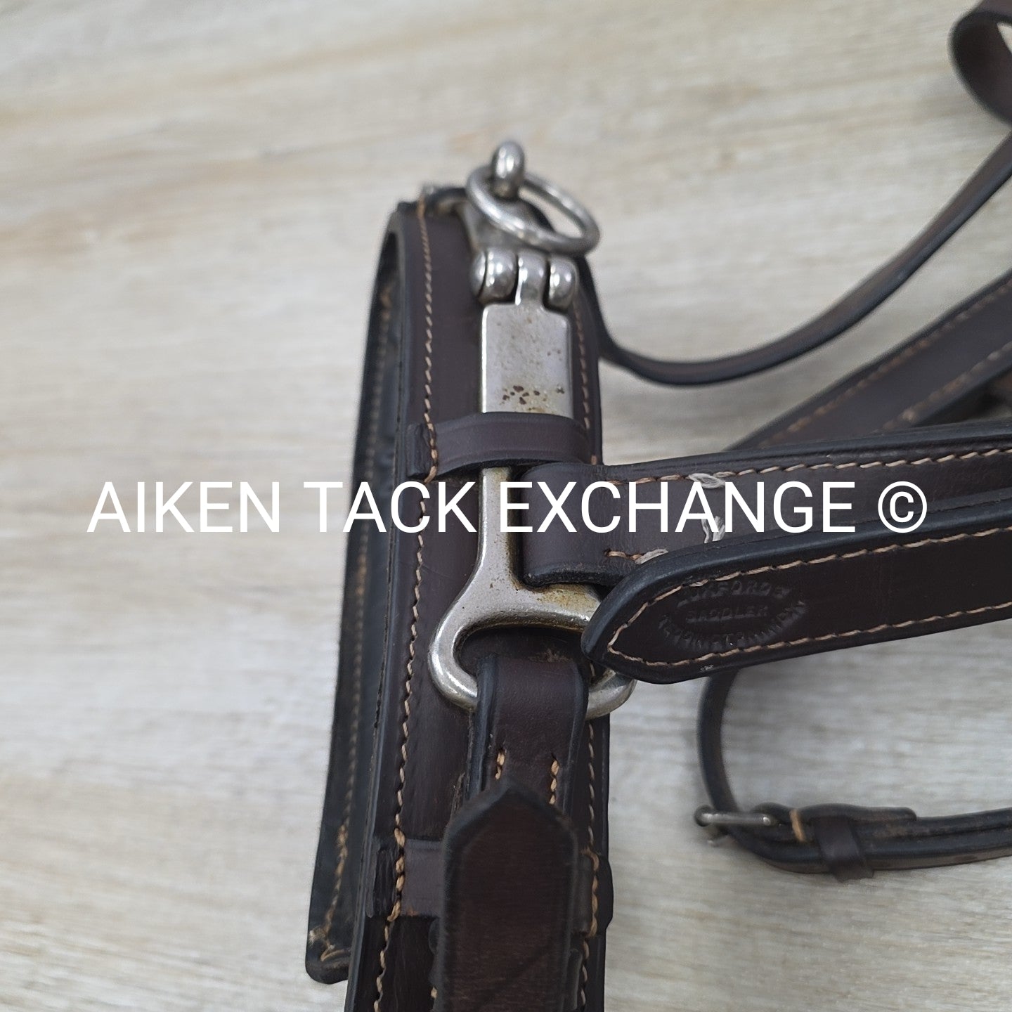 Society of Master Saddlers Lunging Cavesson, Brown, Size Cob