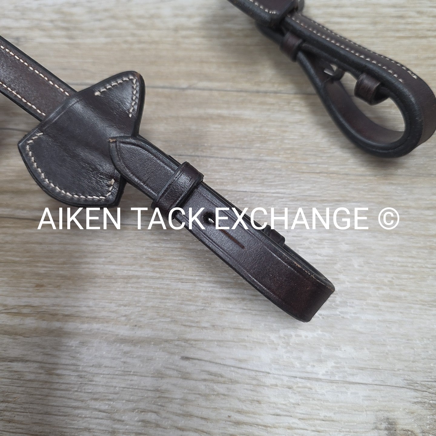 Nunn Finer Bella Donna Fancy Stitched Soft Grip Rubber Reins, Brown, 60"
