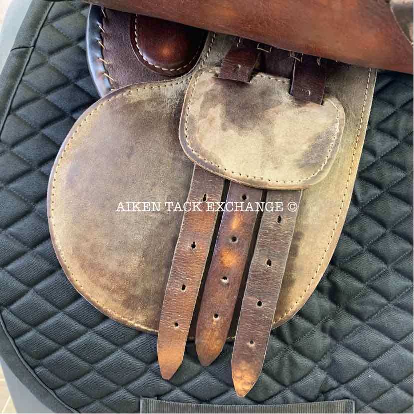 Gladiator Polo Saddle, 18" Seat, Narrow Tree, Foam Panels, Comes with Stirrups & Leathers