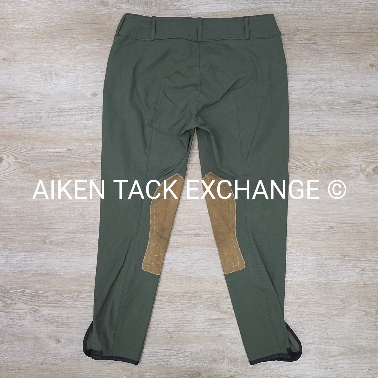 Tailored Sportsman Trophy Hunter Knee Patch Breeches in Hunter Green, Women's 32