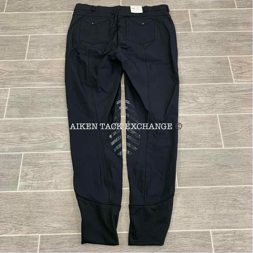 KL Select USG Valentina Silicone Grip Knee Patch Breeches, Size 32