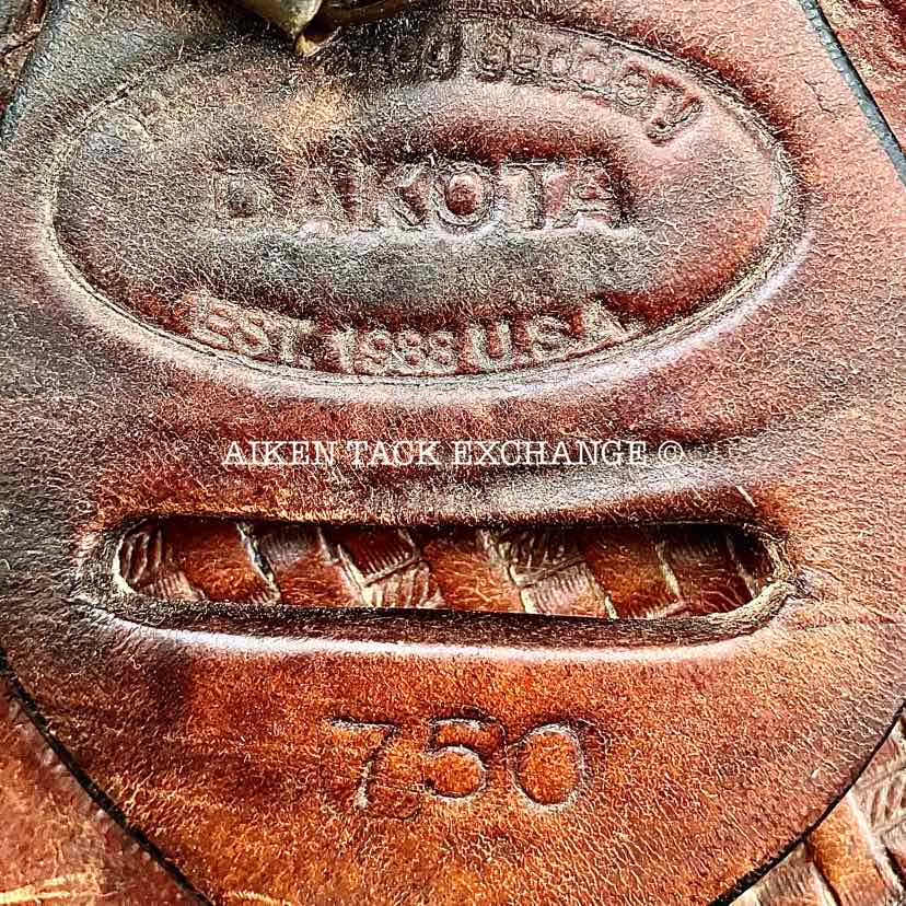 Dakota 750 Western Saddle, 17" Seat, Wide Tree - Full QH Bars
