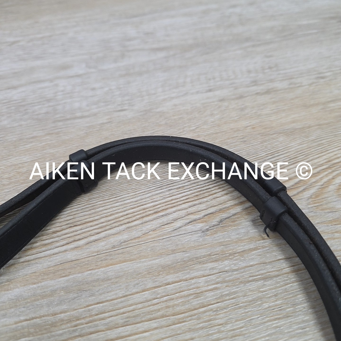 Leather Reins with Hand Stops, Black, 60"