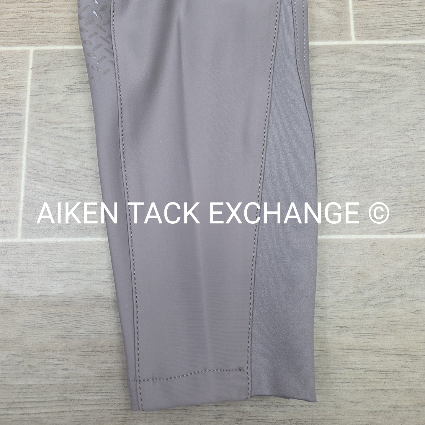 KL Select Gabrielle Full Seat Breeches, Grey/Navy, Women's Size 34R