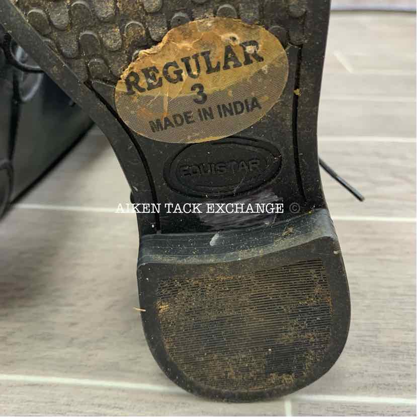 EquiStar Youth All Weather Field Boot, Size 3 Regular