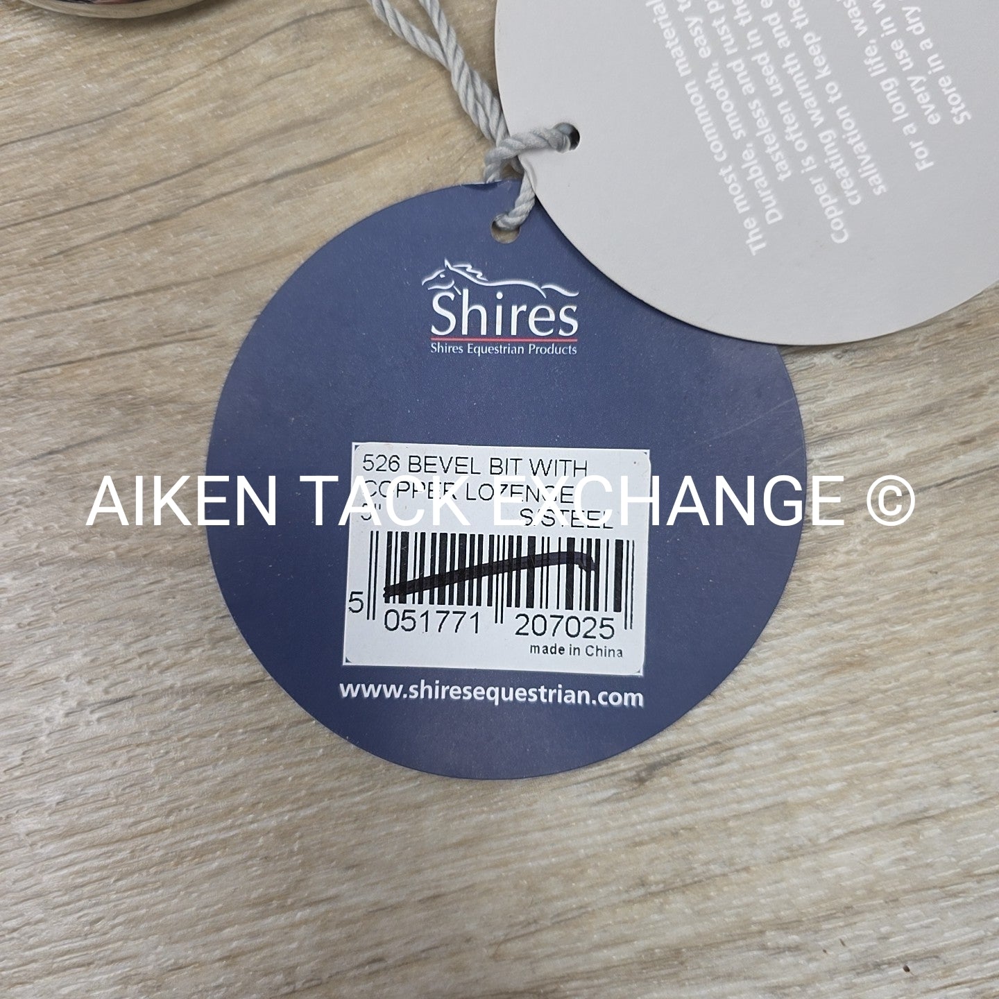 Shires Bevel Bit with Copper Lozenge 5"