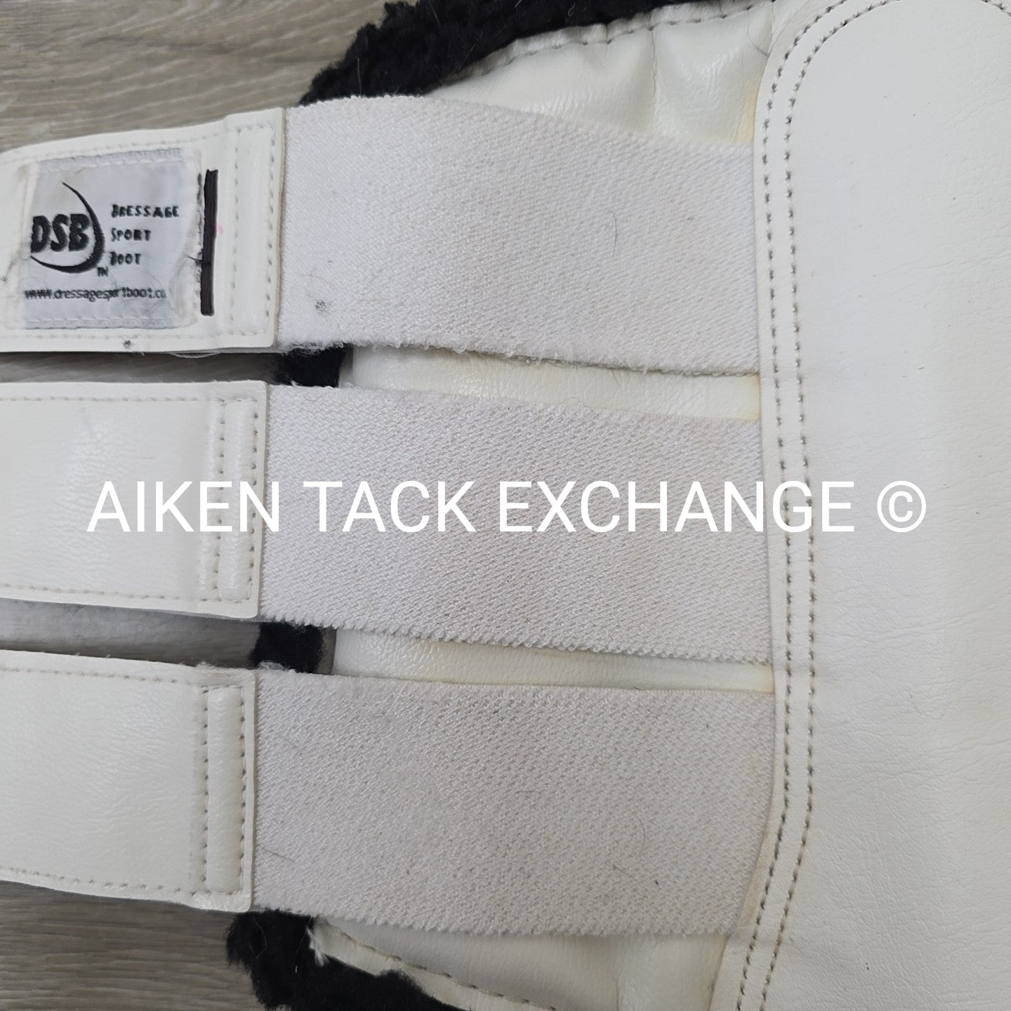 DSB Dressage Sport Boots Original, White/Black, Size Large