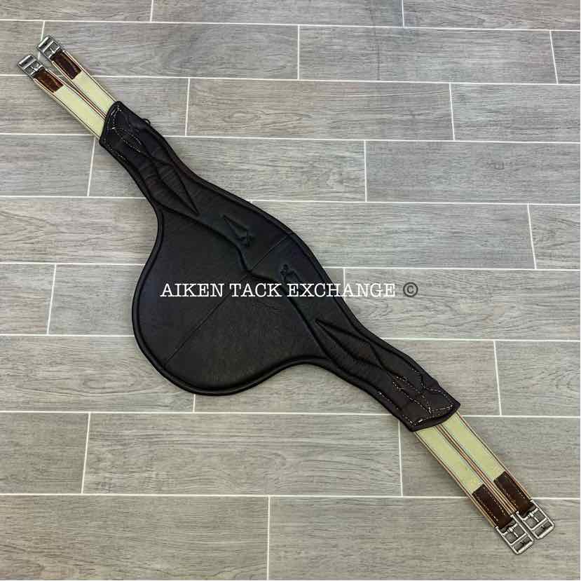 CWD Belly Guard Stud Girth with Double End Elastic, Brown, 48"