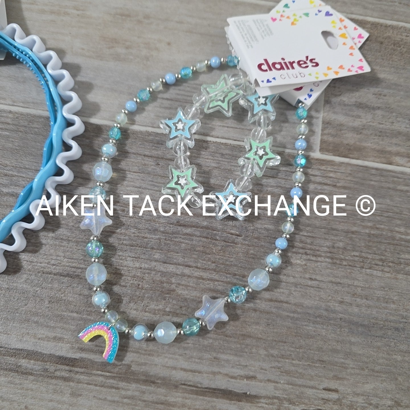 Claire's Hair Bundle - 3 Headbands, 1 Necklace, 1 Bracelet