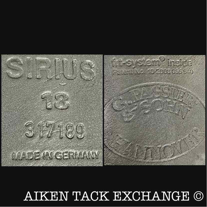 **SOLD** 2016 Passier Sirius Dressage Saddle, 18" Seat, Medium Tree with FRT-System, Wool Flocked Panels