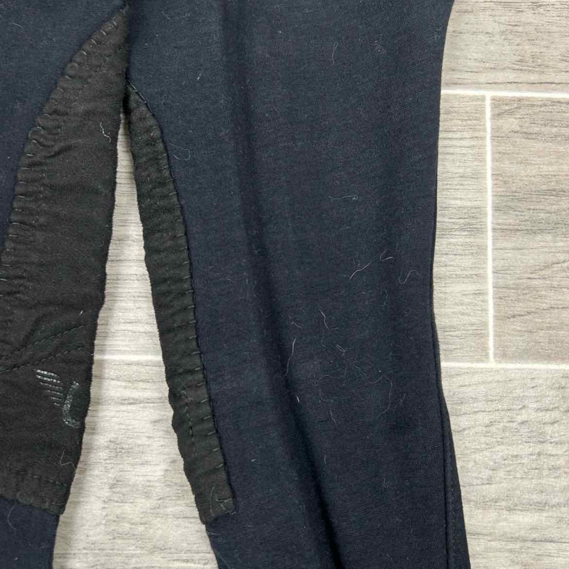 TuffRider Starter Low Rise Pull On Knee Patch Tights, Size 14
