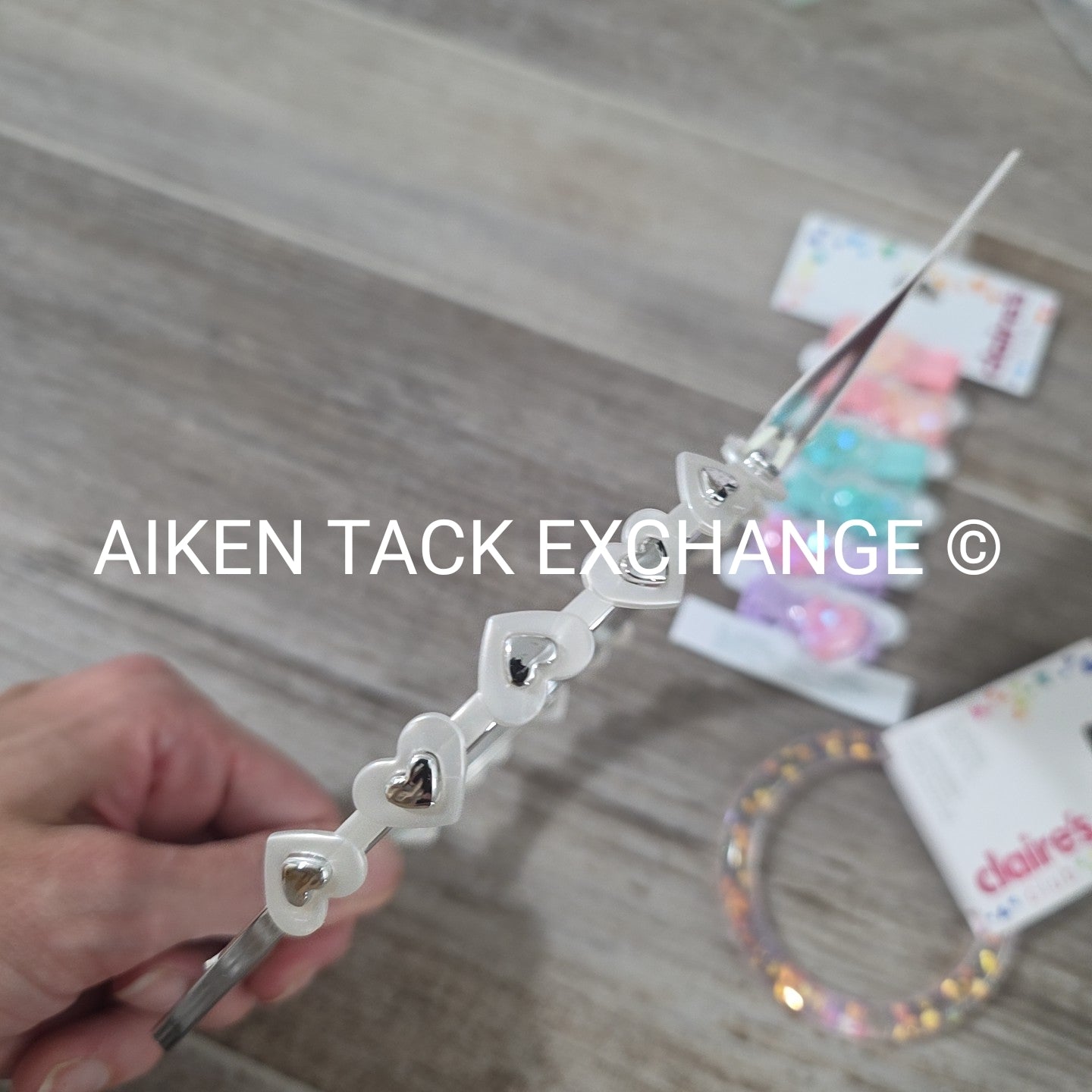 Claire's Hair Bundle - 1 Headband, 6 Hair Clips, 1 Bracelet