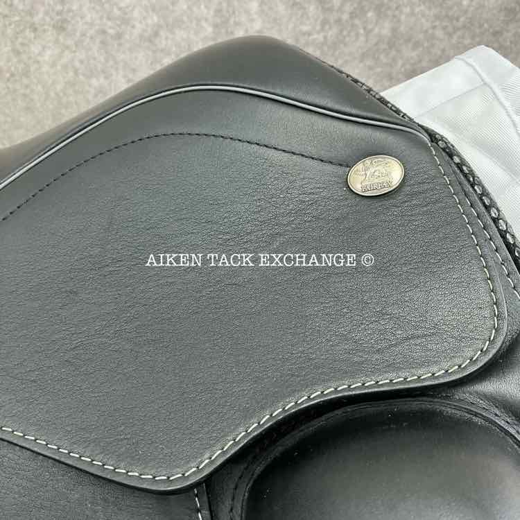 2023 Fairfax Stella Monoflap Dressage Saddle, 17.5" Seat, Adjustable Tree - Changeable Gullet, Wool Flocked Panels