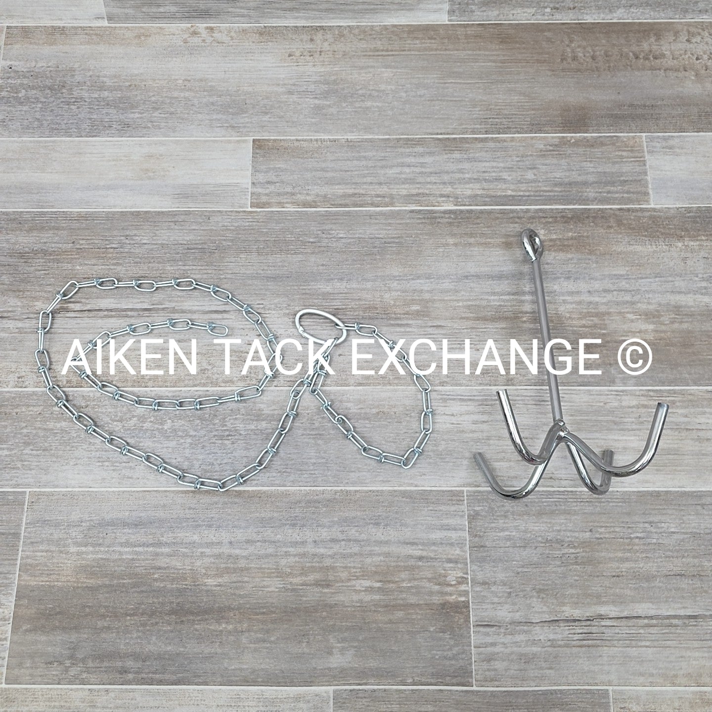 4 Prong Tack Hook w/ Hanging Chain
