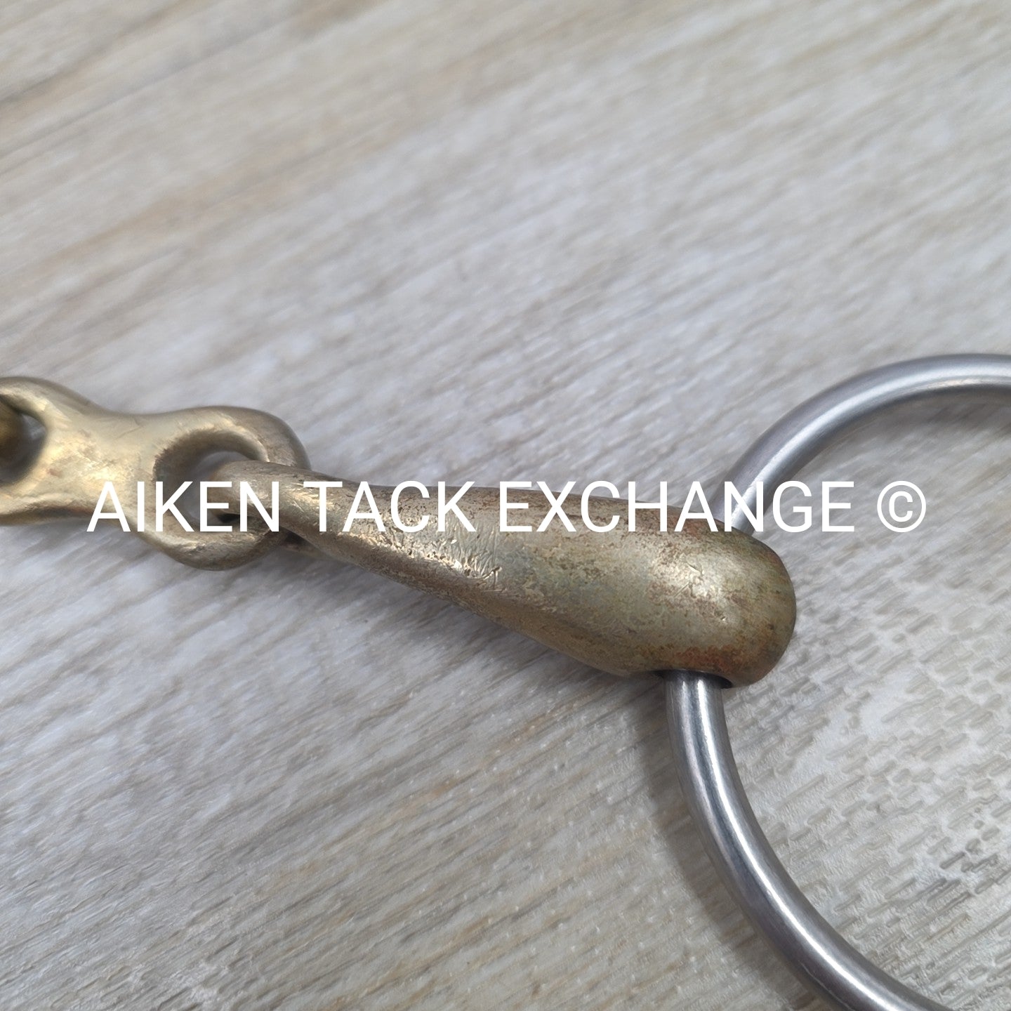Copper French Link Loose Ring Bit 5"
