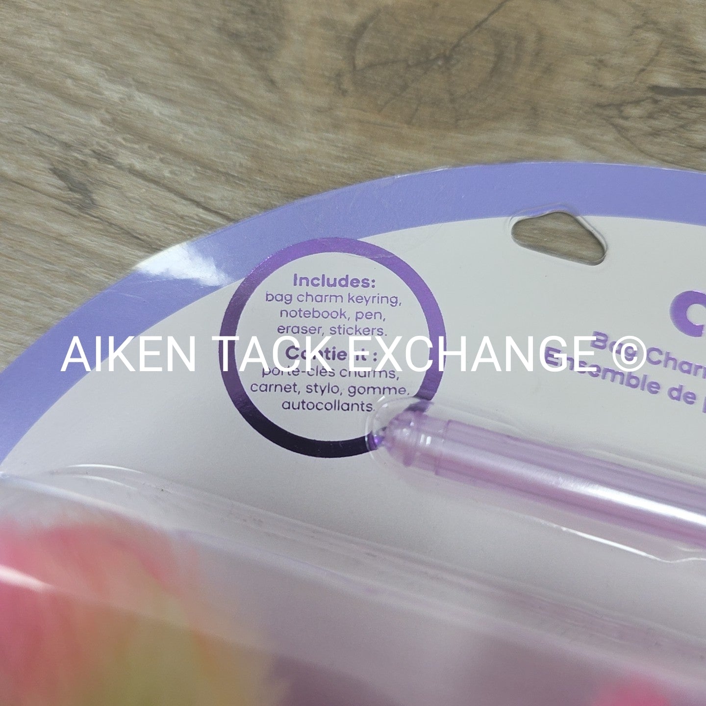 Claire's Bag Charm Keyring Stationery Set (1 item missing)