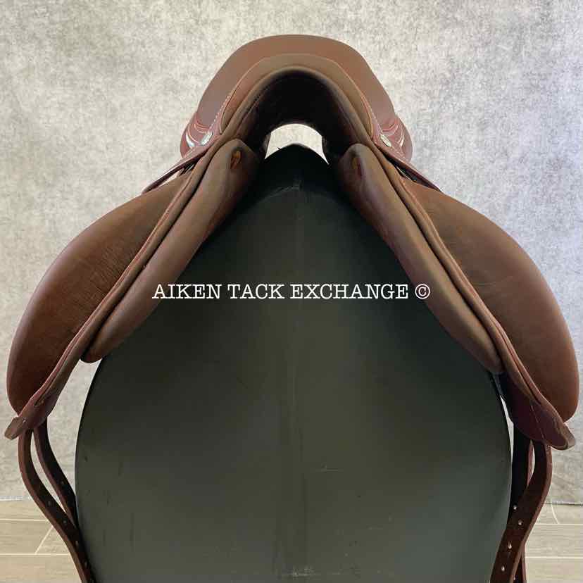 2023 Devoucoux Chiberta K Monoflap Jump Saddle, 16.5" Seat, 0KA Flap, Medium Tree, D3D Panels, Full Buffalo Leather