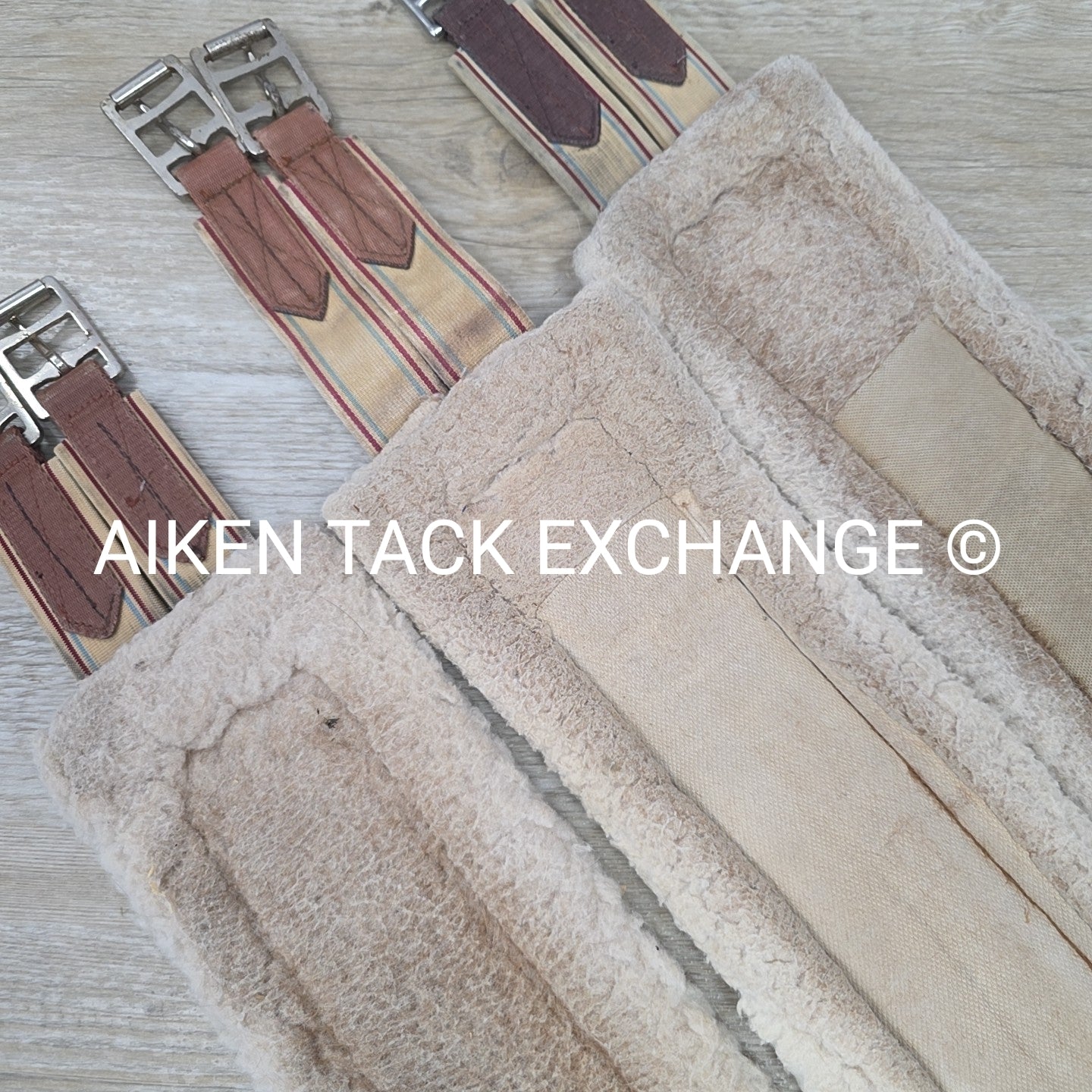 BARGAIN BUNDLE: 3 Lettia Fleece Girths with Double End Elastic, 46", 48", & 50"