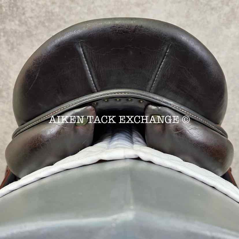 2005 Devoucoux Makila Monoflap Dressage Saddle, 17.5" Seat, 2A Flap, Medium Wide Tree, Foam Panels, Full Buffalo Leather