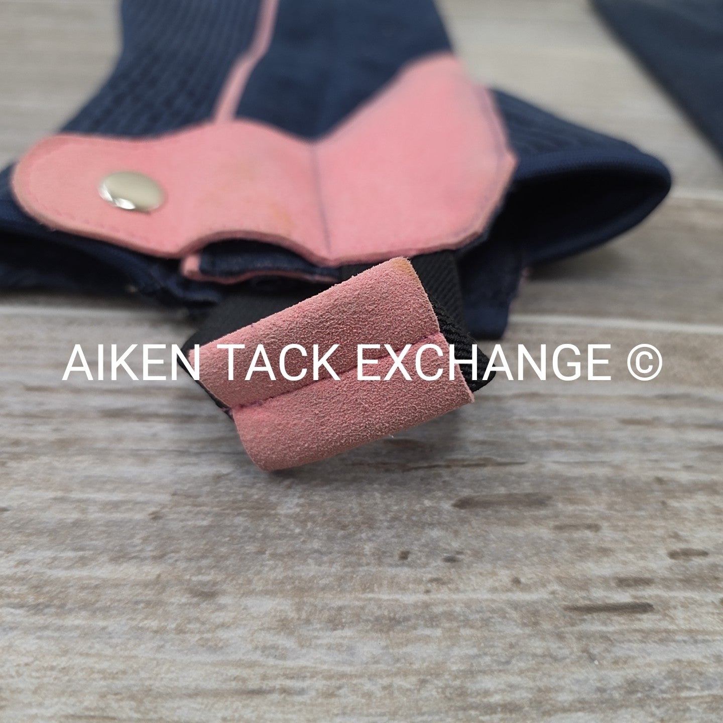 RHC Suede Half Chaps, Navy & Pink, Size X-Small