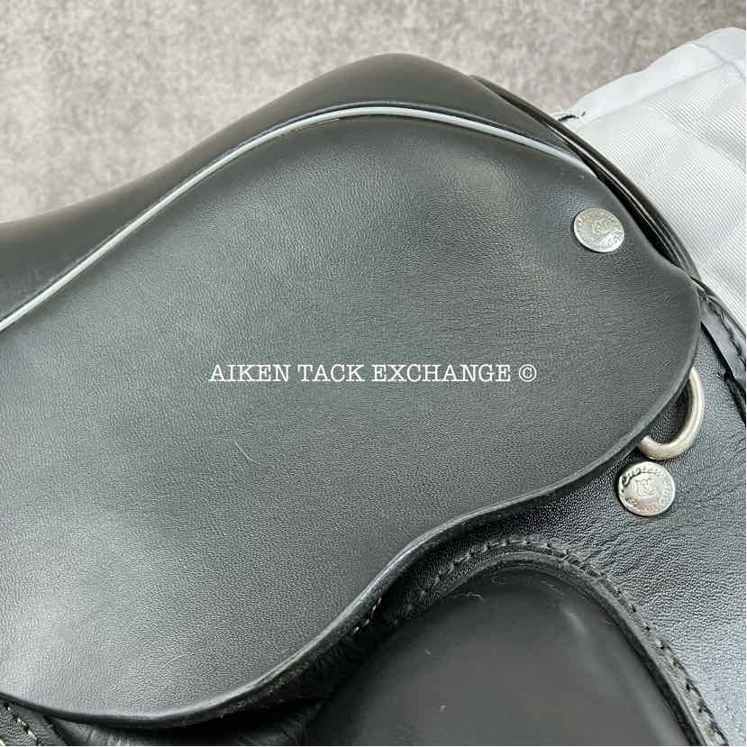 2018 Custom Saddlery Wolfgang Solo MKII Monoflap Dressage Saddle, 17.5" Seat, Adjustable Tree, Wool Flocked Panels