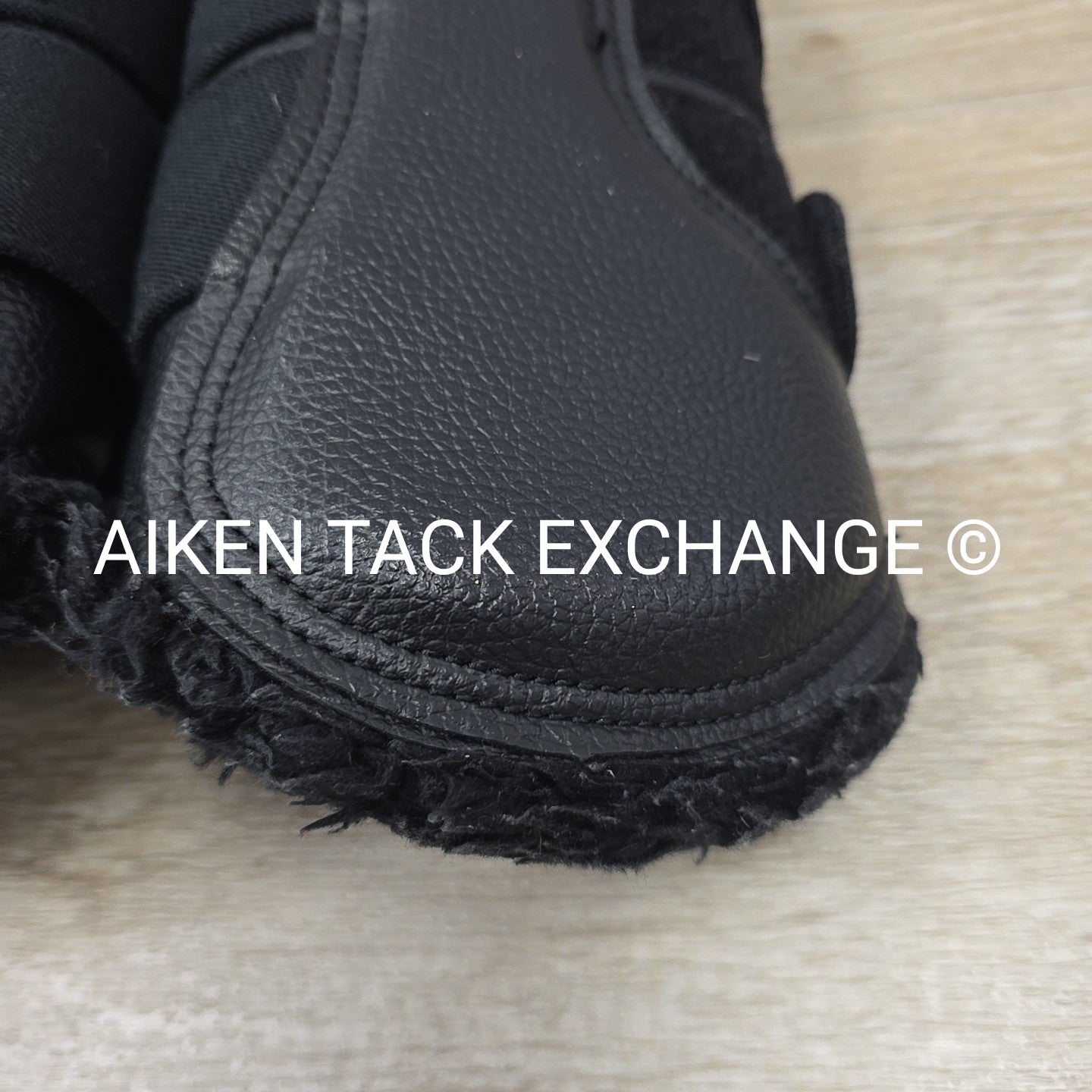 LeMieux Fleece Lined Brushing Boots, Black, Size Large