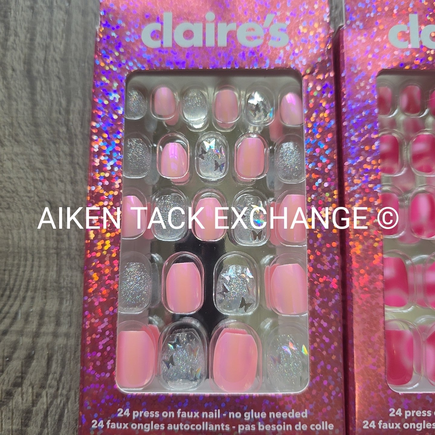 Claire's Press-On Nails (2 Sets) - 24 Count Each (48 Total)