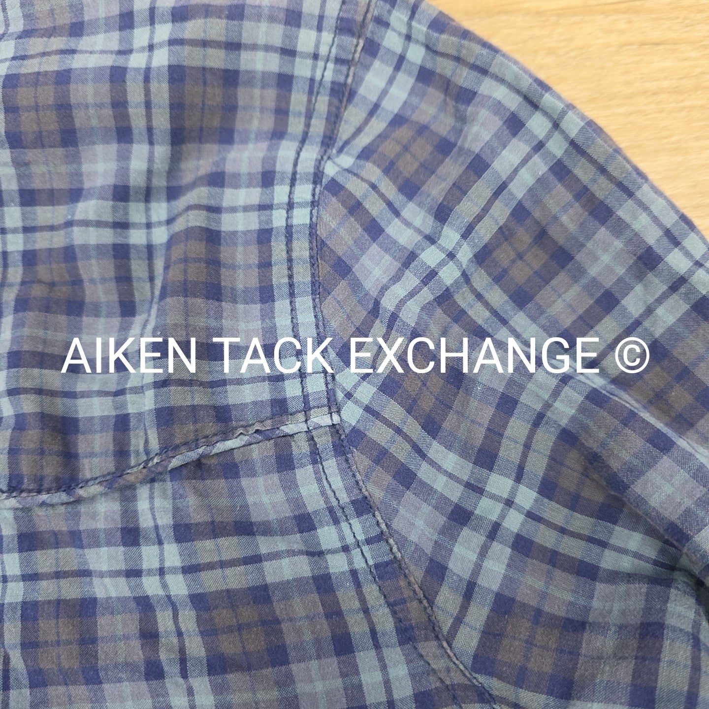 Bit & Bridle Button Up Lightweight Flannel, Women's XLarge