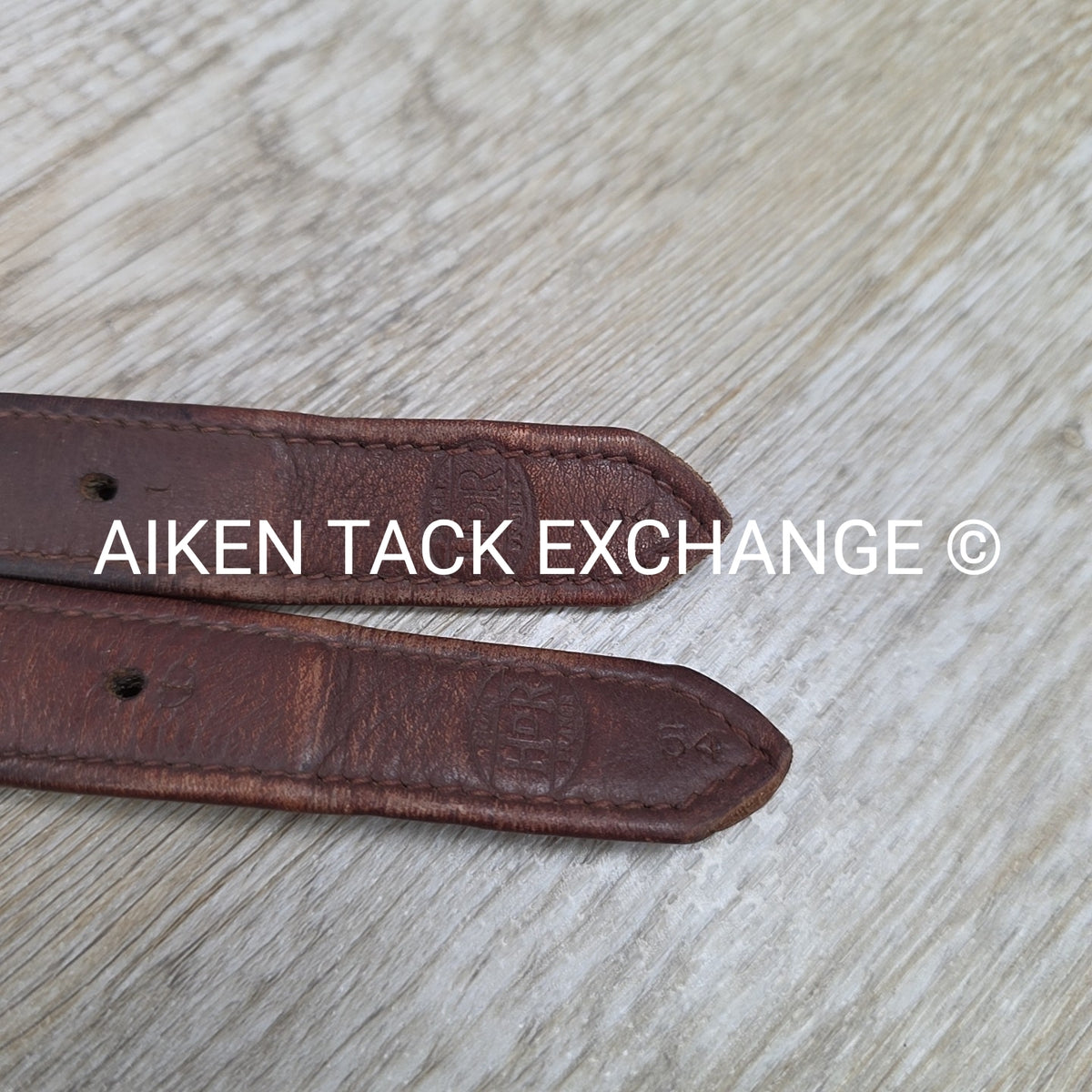 HDR Covered Nylon Lined Stirrup Leathers, Brown, 54"