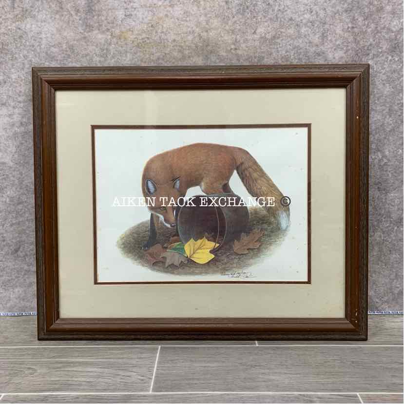 Webb Garrison Fox Print, Framed, 23" x 19"