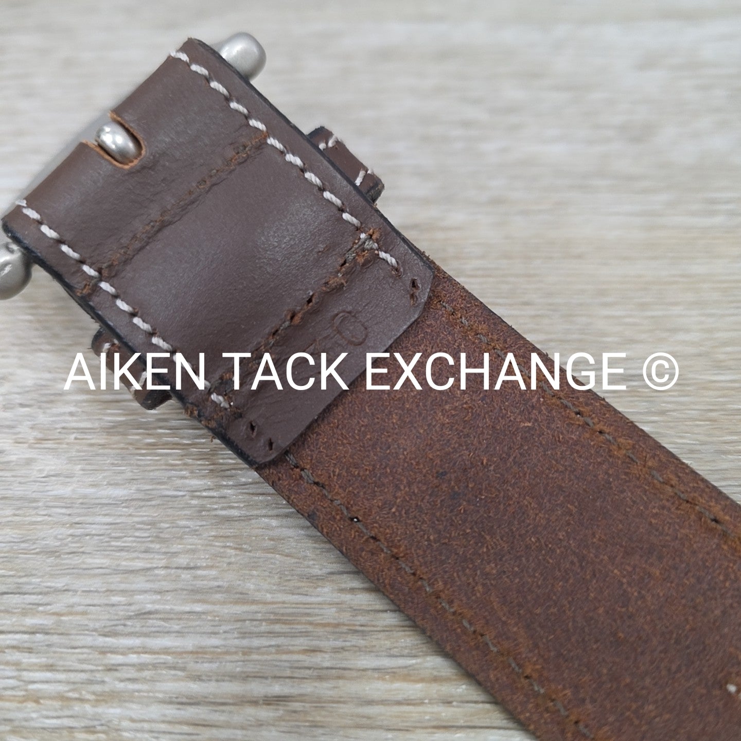 Dover Saddlery Fancy Stitched Leather Belt, Brown, 30