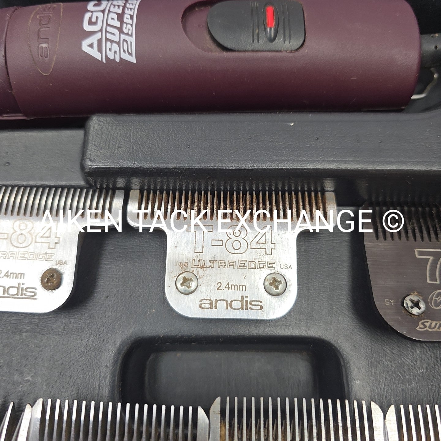Andis AGC Clippers with Case & Various Clipper Blades