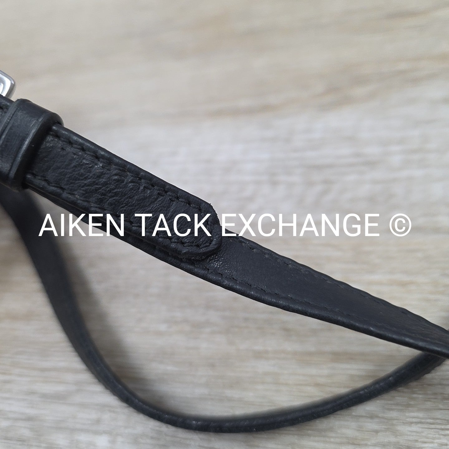 Passier Leather Reins with Hand Stops, Black, 55"