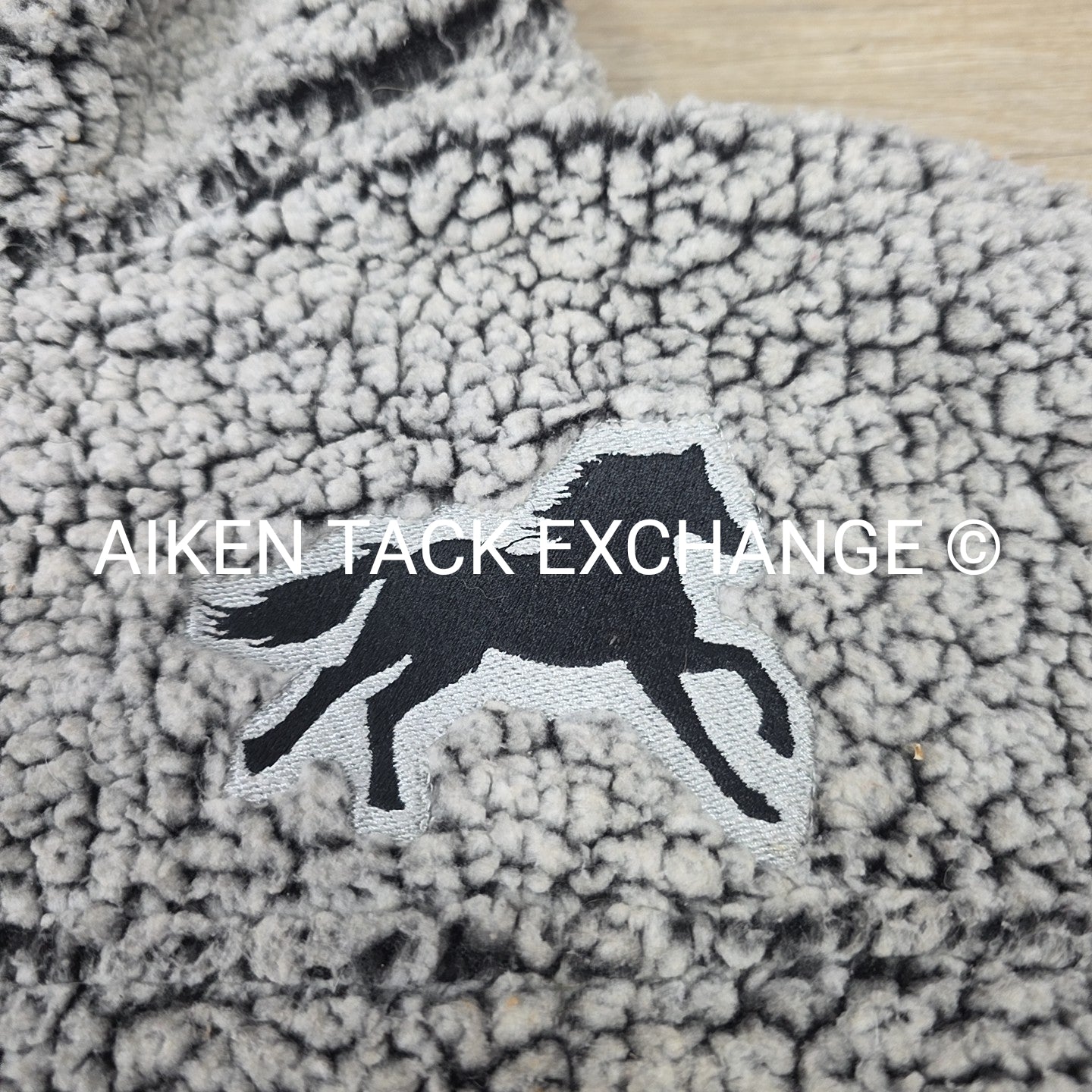 Back in the Saddle Embroidered Galloping Horse Pullover, Size Medium
