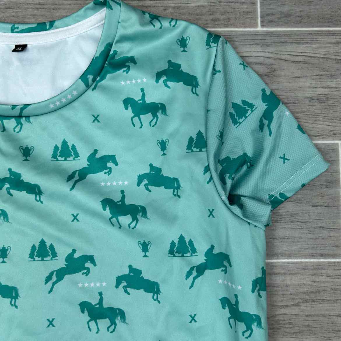 Short Sleeve Polyester Shirt, Women's XL