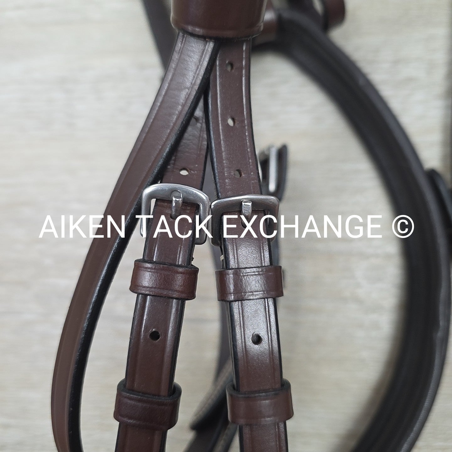 KL Select Black Oak Laurel Bridle with Matching Reins, Size Cob